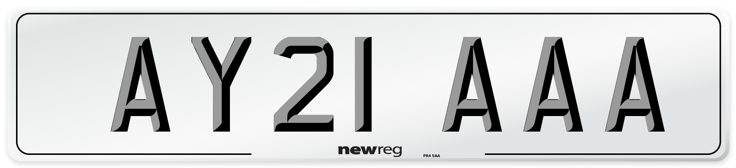 AY21 AAA Number Plate from New Reg